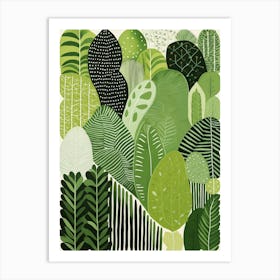 Green Forest Art Print