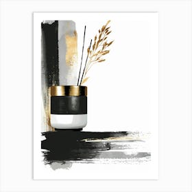 Black And Gold 77 Art Print