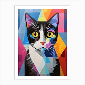 Cat Abstract Pop Art 5 Art Print