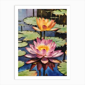 Lotus Flower Art Print