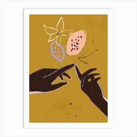 Love Seeds Hands Art Print