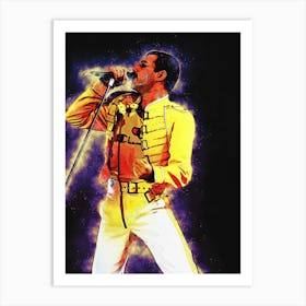Spirit Of Under Pressure Freddie Mercury Art Print