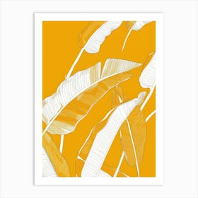 Banana Leaves Canvas Print 2 Art Print