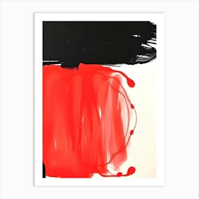 Red And Black Art Print