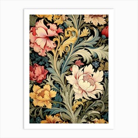 Floral Wallpaper 112 Art Print