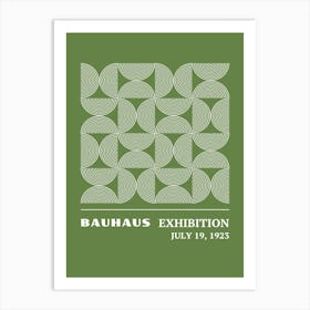 Bauhaus Green Exhibition 29 Art Print