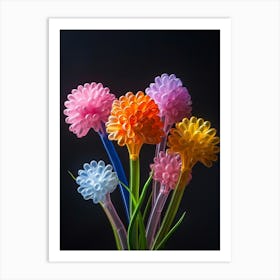 Bright Inflatable Flowers Prairie Clover 2 Art Print
