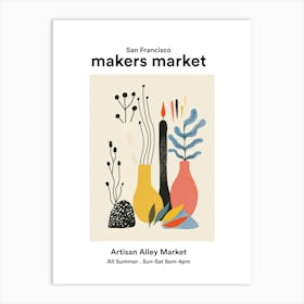 San Francisco Artisan Alley Market 1 Art Print