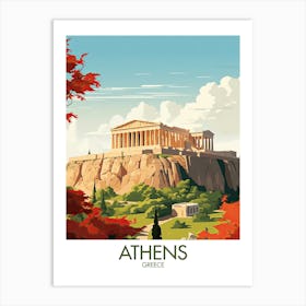 Athens Travel Print Greece Gift Art Print