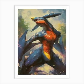 Garchomp Pokemon Anime Manga Japan Poster Art Print