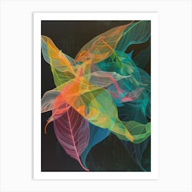 Abstract Leaves 1 Art Print