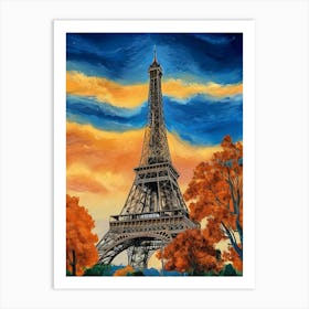 Paris Eiffel Tower 3 Art Print