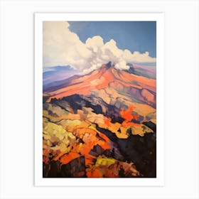 Mount Etna Italy 3 Mountain Painting Art Print