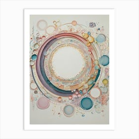 Circle Of Bubbles 1 Art Print