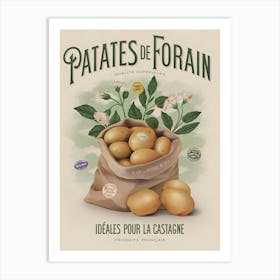 Fairground Potatoes Art Print