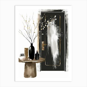 Black Door 2 Art Print