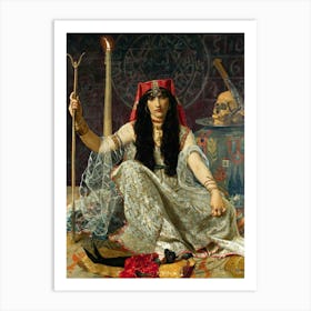 L'Envoûteuse (The Sorceress) by Georges Merle 1883 | Oil on Canvas | HD Remastered Immaculate Art Print