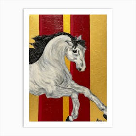 Horse In rush Art Print