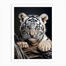 Color Photograph Of A Tiger Cub 1 Art Print