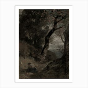 Man On A Hill Art Print