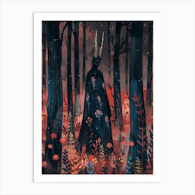 Demon In The Forest 1 Art Print