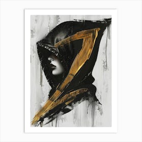 'Black And Gold' 12 Art Print