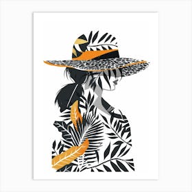 Woman In A Hat 86 Art Print