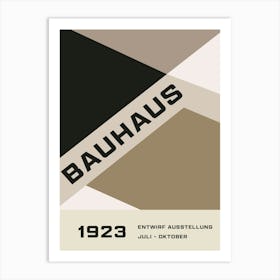 Neutral Bauhaus - Abstract Shapes Art Print