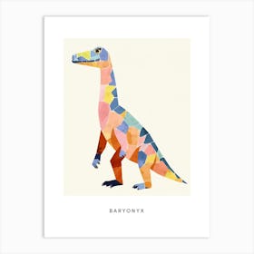 Nursery Dinosaur Art Baryonyx 1 Poster Art Print