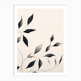 Leaves On A Branch Art Print