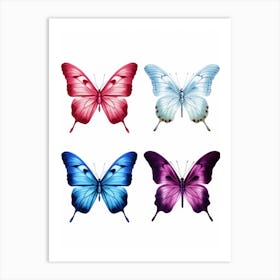 Butterfly Set 4 Art Print