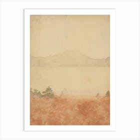 Japan. Hokkaido. Winter: Retro Oriental Aesthetic Landscape Wall Art Home Decoration Art Print