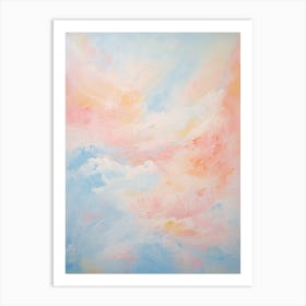 Pastel Abstract Painting 1 Art Print