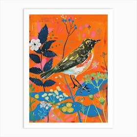 Spring Birds Dipper 1 Art Print