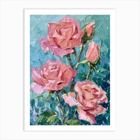 Pink Roses 16 Art Print