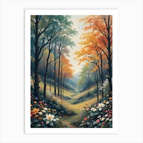 Path Through The Woods 1 Art Print