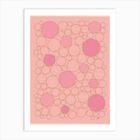 Pink Bubbles Art Print