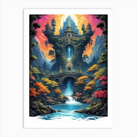 Zen Temple Art Print