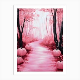 Pink Pumpkins 3 Art Print