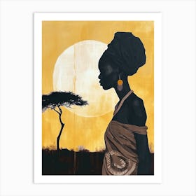 Sahara Serenade|The African Woman Series Art Print