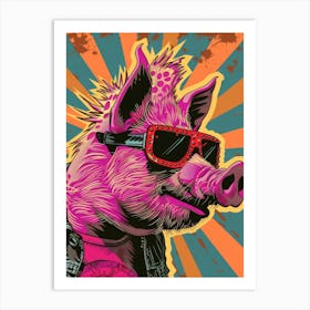 Pig In Sunglasses 1 Art Print