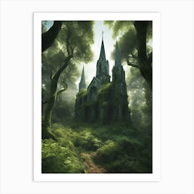 Church In The Forest 1 Art Print