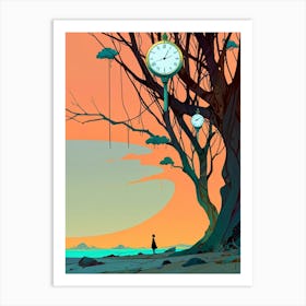 Clocks In The Sky Art Print