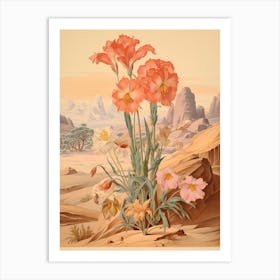 Japanese Primrose Victorian Style 2 Art Print