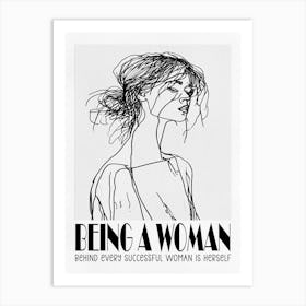 Being a Woman 1 Art Print