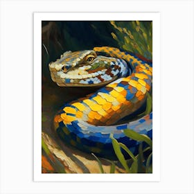 Rough Scaled Snake Painting Art Print