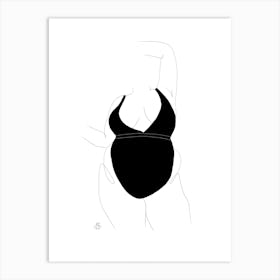 Lady In Lingerie 2 Art Print