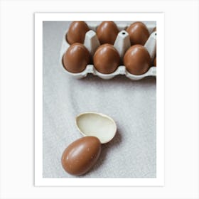 Chocolate Eggs Art Print