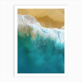 Aerial View Of A Beach 20 Art Print