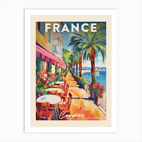 Cannes France 7 Fauvist Painting  Travel Poster Art Print